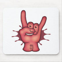 Main rocheuse de roche tapis de souris