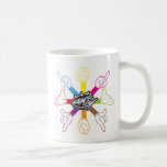 Mains de bande dessinée (couleur) tasse à café