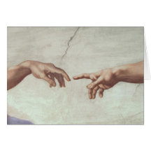 Mains de Dieu et d'Adam Carte