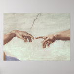 Mains de Dieu et d'Adam Posters