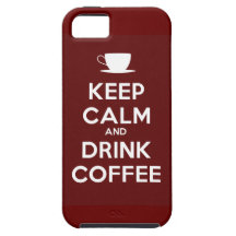 Maintenez café calme et de boissons coques iPhone 5 Case-Mate
