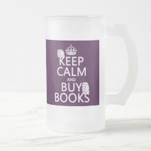Maintenez calme et achetez les livres (dans toute  tasses
