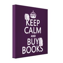 Maintenez calme et achetez les livres (dans toute  impression sur toile