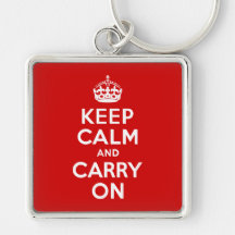 Maintenez calme et continuez Keychain Porte-clef