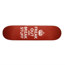 Maintenez calme et continuez la parodie skateboards cutomisables