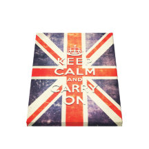 maintenez calme et continuez le drapeau vintage d' toiles tendues