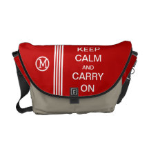 MAINTENEZ CALME ET CONTINUEZ le monogramme emballa Sacoches