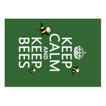 Maintenez calme et gardez les abeilles - toutes le cartes de visite professionnelles