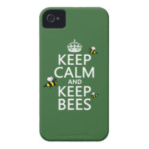 Maintenez calme et gardez les abeilles - toutes le coque iPhone 4