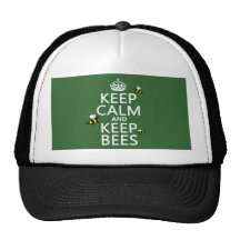 Maintenez calme et gardez les abeilles - toutes le casquette