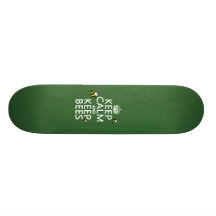 Maintenez calme et gardez les abeilles - toutes le plateaux de skateboards customisés