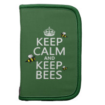 Maintenez calme et gardez les abeilles - toutes le agendas folio