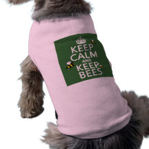 Maintenez calme et gardez les abeilles - toutes le tee-shirt pour toutou