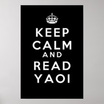 Maintenez calme et lisez Yaoi Posters