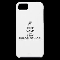 Maintenez calme et séjour Philoslothical coques case-mate