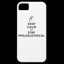 Maintenez calme et séjour Philoslothical coques case-mate