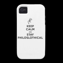 Maintenez calme et séjour Philoslothical coques case-mate