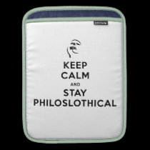 Maintenez calme et séjour Philoslothical housses ipad