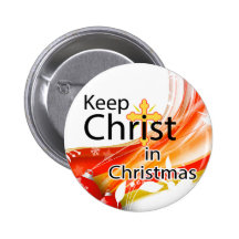 Maintenez le Christ dans Noël, remous Badges
