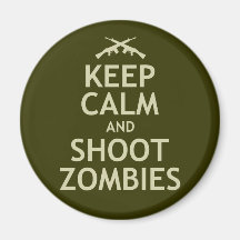 Maintenez les zombis calmes et de pousse aimants pour réfrigérateur