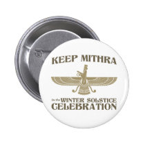 Maintenez Mithra dans la célébration de solstice d badges publicitaires