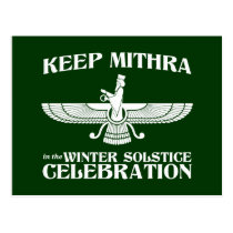 Maintenez Mithra dans la célébration de solstice d cartes postales
