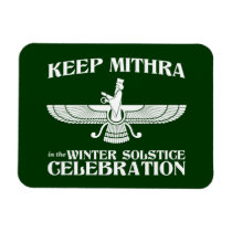 Maintenez Mithra dans la célébration de solstice d magnets