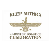 Maintenez Mithra dans la célébration de solstice d posters
