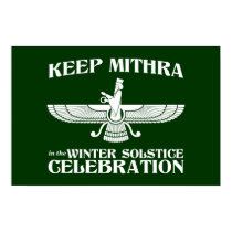 Maintenez Mithra dans la célébration de solstice d posters