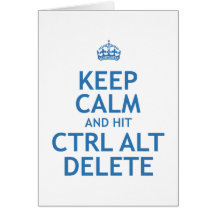 Maintenez suppression calme et du coup CTRL alt Carte De Vœux