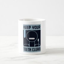 Maintenez vos dents propres -- WPA Mugs