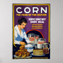 Maïs la nourriture de la nation, 1918 posters