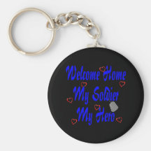 Maison bienvenue mon soldat mon héros porte-clef