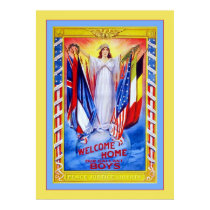 Maison bienvenue notre guerre mondiale vintage de  posters