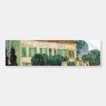 Maison blanche la nuit - Vincent van Gogh Autocollants Pour Voiture