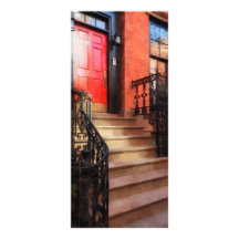 Maison de grès de Greenwich Village avec la porte  Double Carte Personnalisée