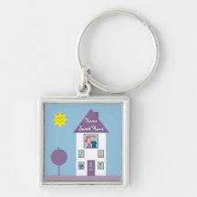 Maison douce à la maison porte-clé