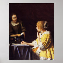 Maîtresse et domestique affiche