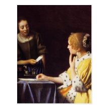 Maîtresse et domestique cartes postales