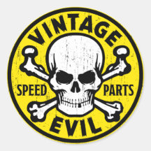 Mal vintage 007A Autocollants
