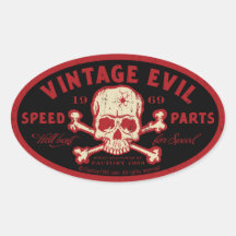 Mal vintage 016A Autocollants