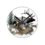 Mâle de trophée de taureau de monstre horloge