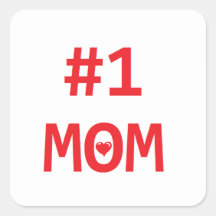 Maman #1 autocollants