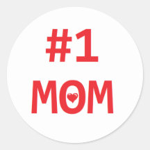 Maman #1 autocollants