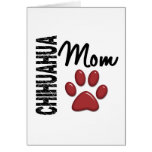 Maman 2 de chiwawa carte de vœux