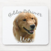 Maman 2 de golden retriever tapis de souris