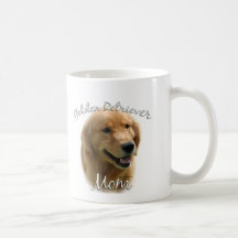 Maman 2 de golden retriever tasses