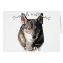 Maman 2 de Vallhund de Suédois Carte De Vœux