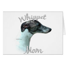 Maman 2 de whippet carte de vœux