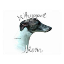 Maman 2 de whippet carte postale